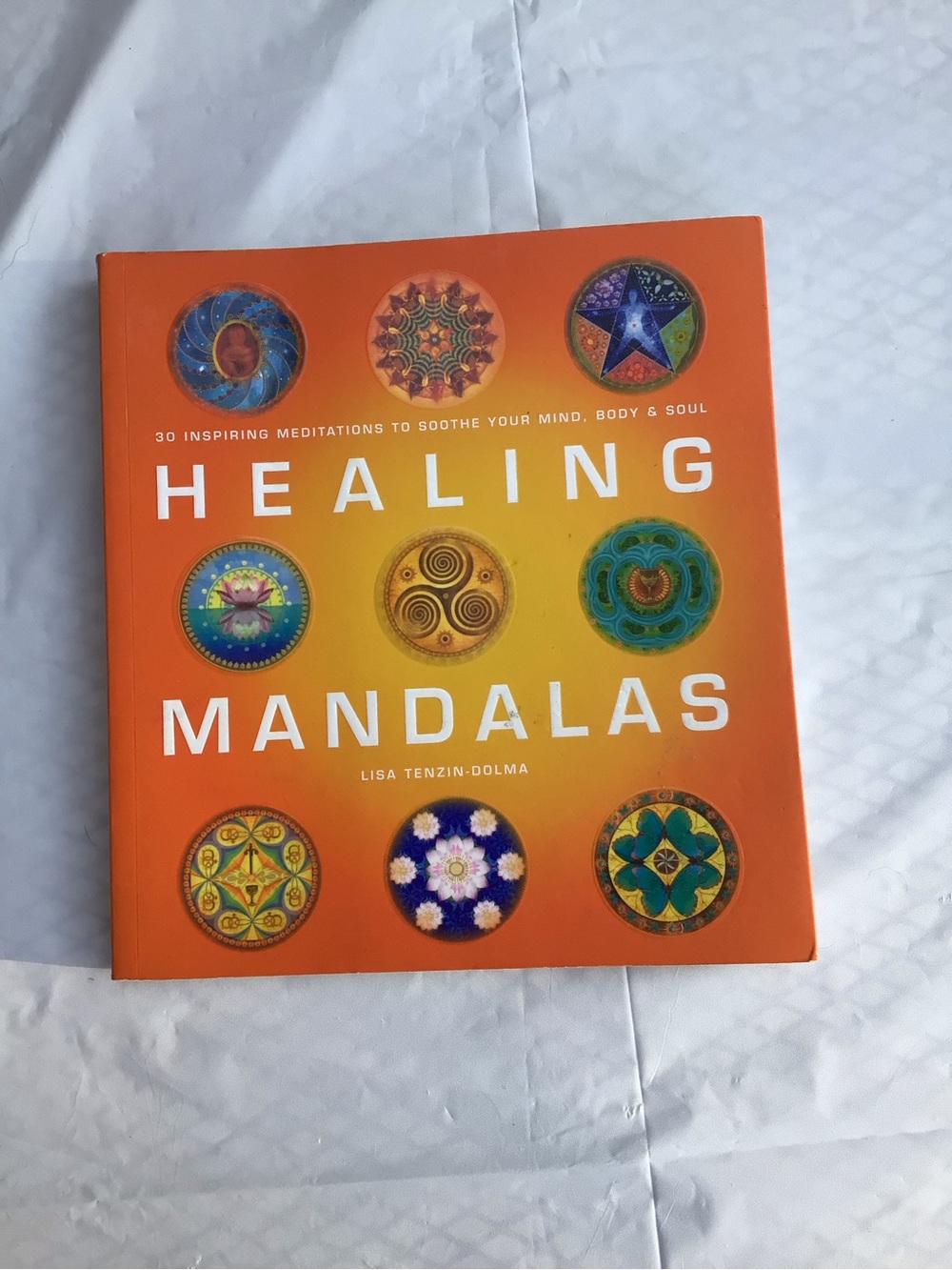 Healing Mandalas Orange Coffee Table Book -